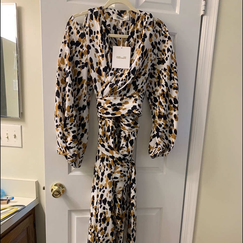 DVF Silk Midi Dress